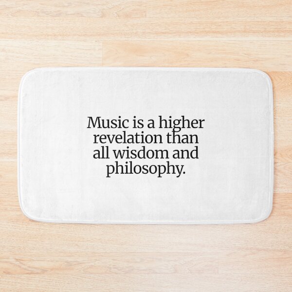 Item preview, Music is a higher revelation than all wisdom and philosophy.  designed and sold by CharmStudio.