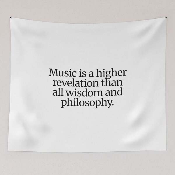 Item preview, Music is a higher revelation than all wisdom and philosophy.  designed and sold by CharmStudio.
