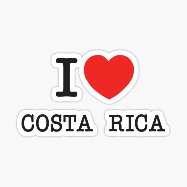 Vista previa del artículo con la obra «Amo Costa Rica | Diseño tipográfico de viajes a un paraíso tropical para amantes de la naturaleza», diseñado y vendido por PaintedPixels01.