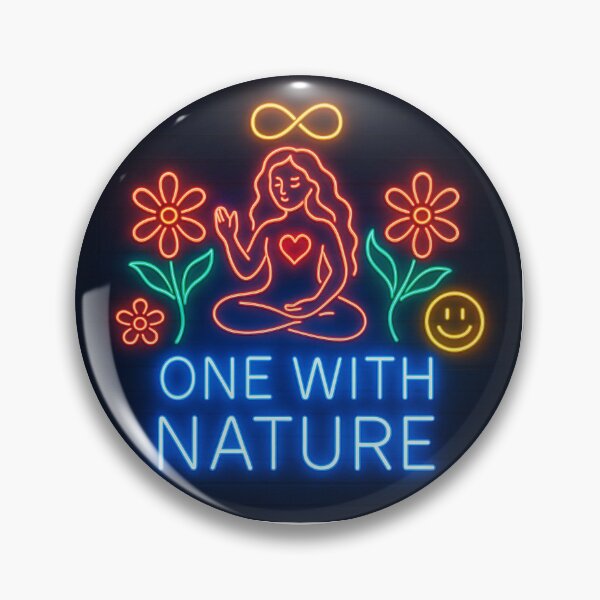 Item preview, One With Nature – Radiant Self Love, Joy, and Oneness Neon Art  designed and sold by AATGShop.