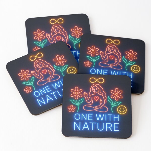 Item preview, One With Nature – Radiant Self Love, Joy, and Oneness Neon Art  designed and sold by AATGShop.
