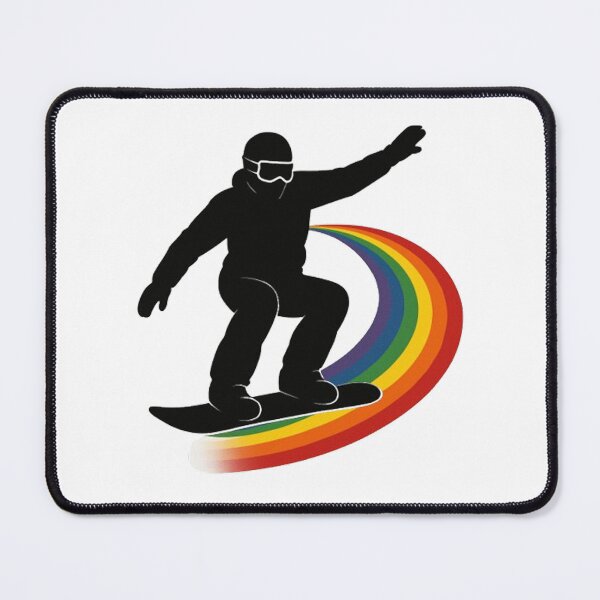 Item preview, Rainbow Queer Snowboarder designed and sold by StateofQueer.