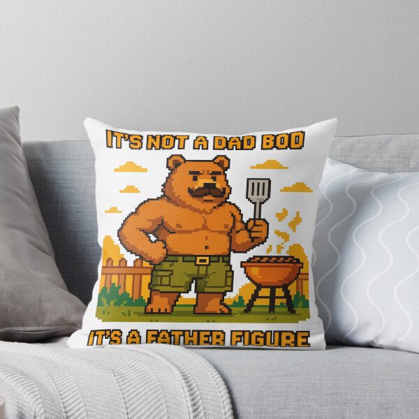 Item preview, Pixel Dad Bear BBQ Flex designed and sold by NaturePixel.