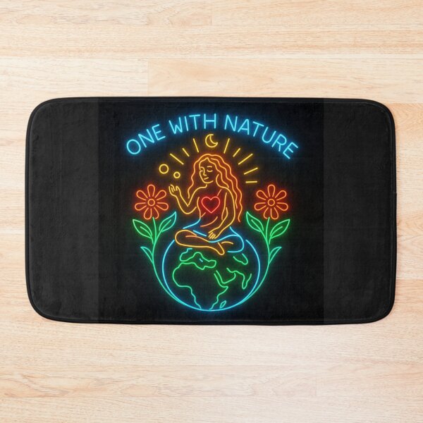 Item preview, One With Nature – Vibrant Neon Design for Mindfulness designed and sold by AATGShop.