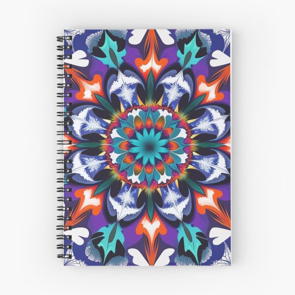 Aperçu de l'œuvre Ombres gelées – Mandala fractal effrayant avec une esthétique de glace d'Halloween créée et vendue par Harmonic_Layers.