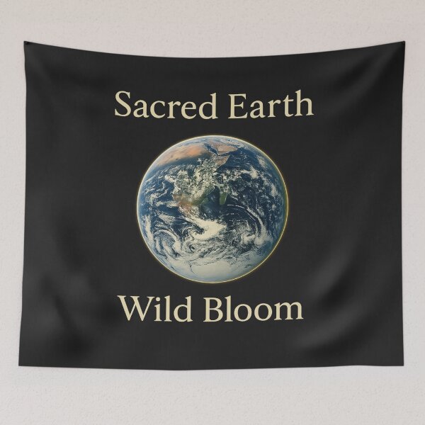 Item preview, Sacred Planet, Bold Bloom – Cosmic Earth Love Design designed and sold by AATGShop.