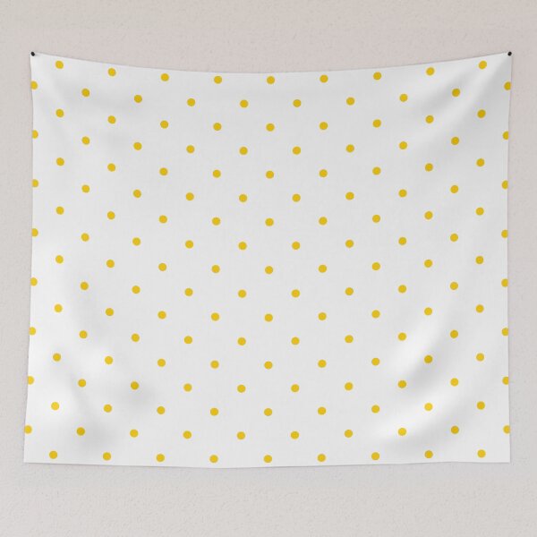 Aperçu de l'œuvre Motif à pois jaunes et blancs classique – Style rétro minimaliste créée et vendue par DaisyHouse.