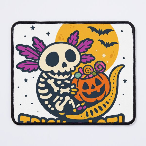 Item preview, Trick or Lotl – Colorful Skeleton Axolotl Halloween Design designed and sold by haitrieuic96.