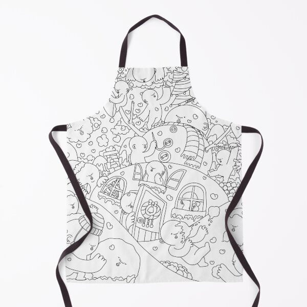Item preview, Whimsical Winter Wonderland – Cute Coloring Page Illustration designed and sold by JJONGKO.