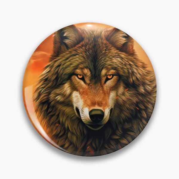 Item preview, Fire Wolf With Blazing Eyes Digital Design Art designed and sold by DEC02.