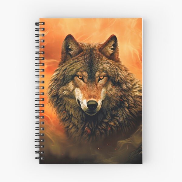 Item preview, Fire Wolf With Blazing Eyes Digital Design Art designed and sold by DEC02.