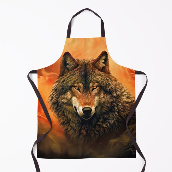 Item preview, Fire Wolf With Blazing Eyes Digital Design Art designed and sold by DEC02.