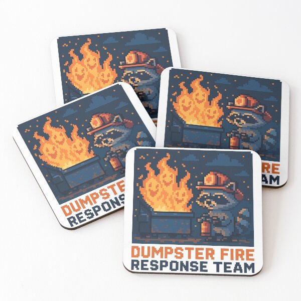 Item preview, Pixel Trashfire Unit: Raccoon Division designed and sold by NaturePixel.