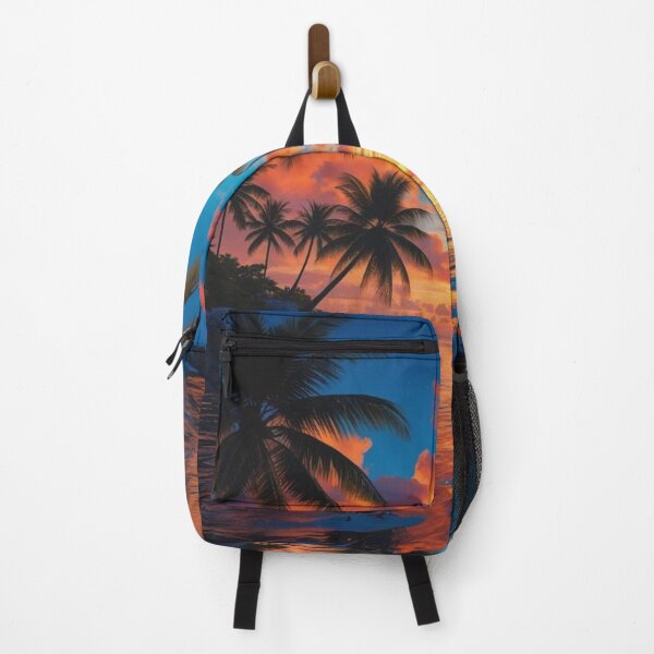 Item preview, Tropical Paradise Sunset with Reflective Ocean and Palm Trees designed and sold by Uniquely Yours.