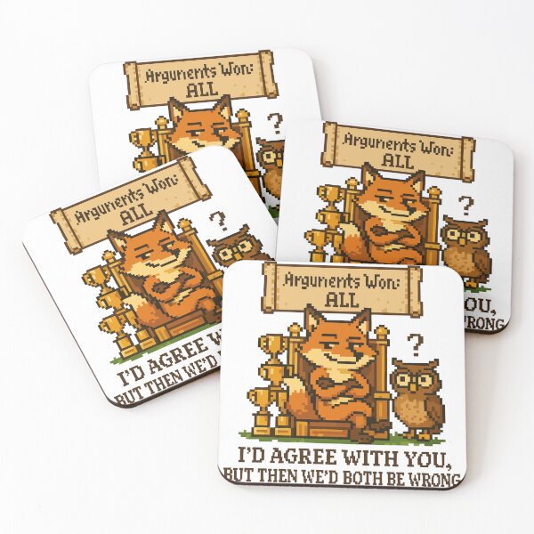 Item preview, Fox Wins Every Argument Pixel Art – Funny Debate Champion Design designed and sold by NaturePixel.