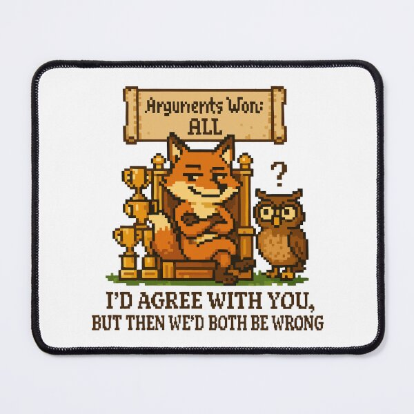 Item preview, Fox Wins Every Argument Pixel Art – Funny Debate Champion Design designed and sold by NaturePixel.