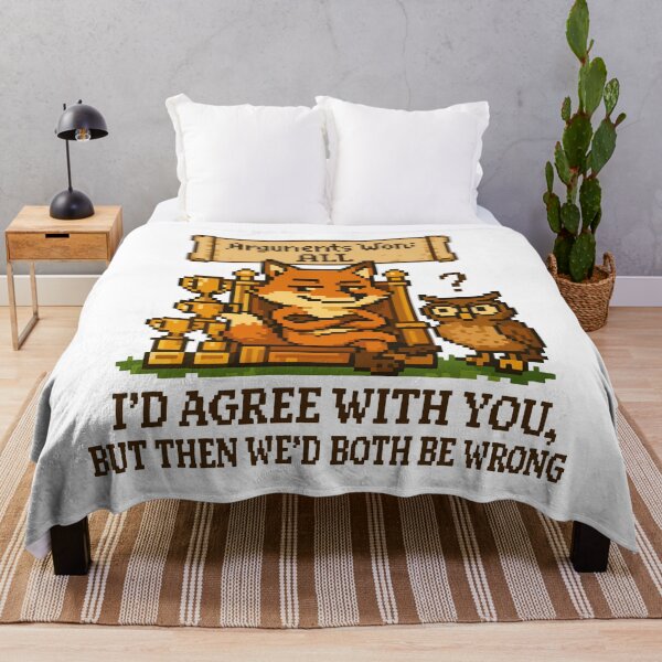Item preview, Fox Wins Every Argument Pixel Art – Funny Debate Champion Design designed and sold by NaturePixel.
