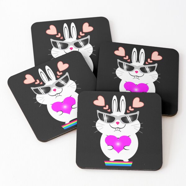 Item preview, Cute bunny holding heart  designed and sold by Shirley cute art .