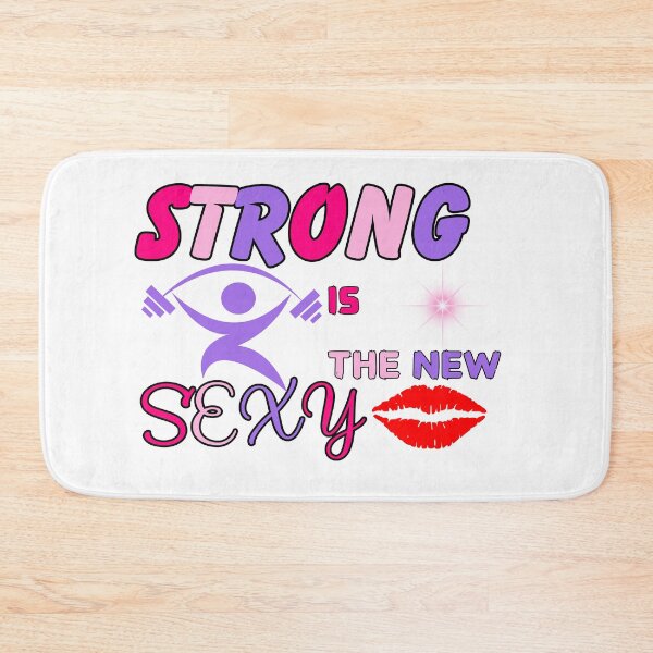Item preview, Strong is the New Sexy - Women's Fitness Motivation - Empowering Gym Design designed and sold by FeminineFlex.