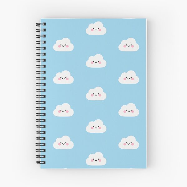 Item preview, smiling, cloud, blue, kawaii, cute, modern, aesthetic, minimalist, chubby, adorable designed and sold by SasiPen.