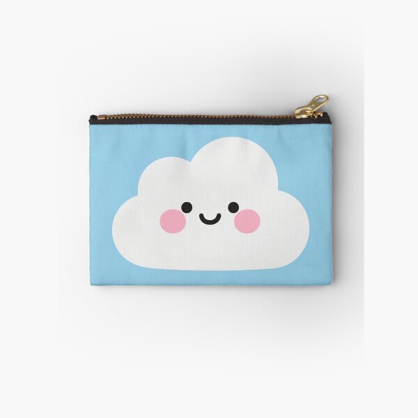 Item preview, smiling, cloud, blue, kawaii, cute, modern, aesthetic, minimalist, chubby, adorable designed and sold by SasiPen.