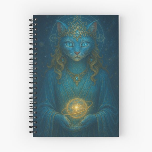 Item preview, Celestial Feline – Keeper of the Cosmic Sphere designed and sold by DeclanEclectica.
