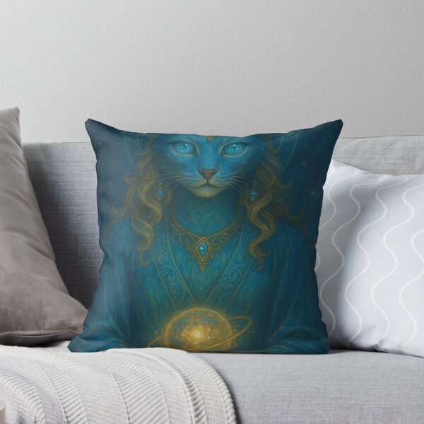 Item preview, Celestial Feline – Keeper of the Cosmic Sphere designed and sold by DeclanEclectica.