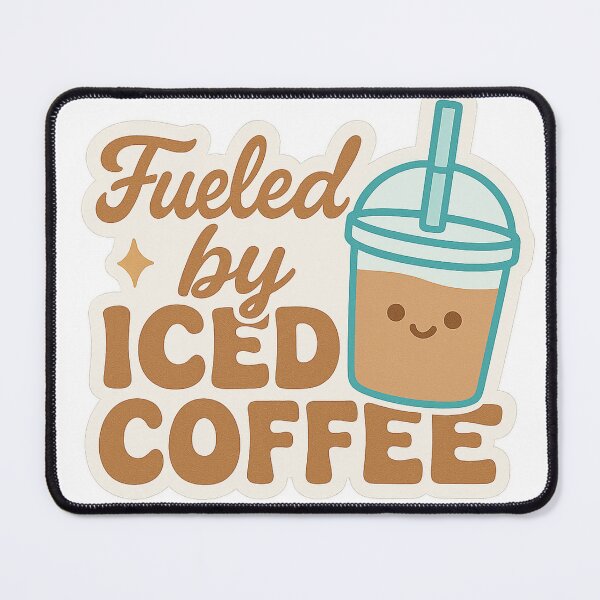 Item preview, Funny Iced Coffee Inspired Design designed and sold by Rue Market.