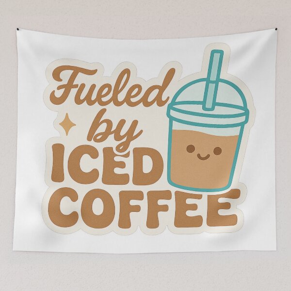 Item preview, Funny Iced Coffee Inspired Design designed and sold by Rue Market.