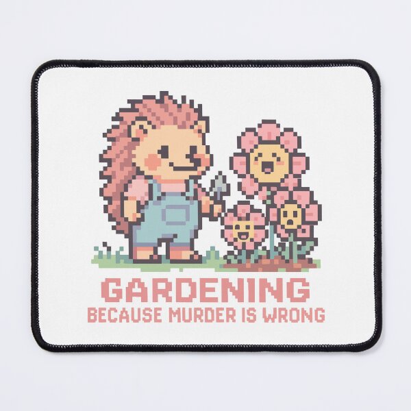 Item preview, Pixel Hedgehog Chooses Plants Over Prison designed and sold by NaturePixel.