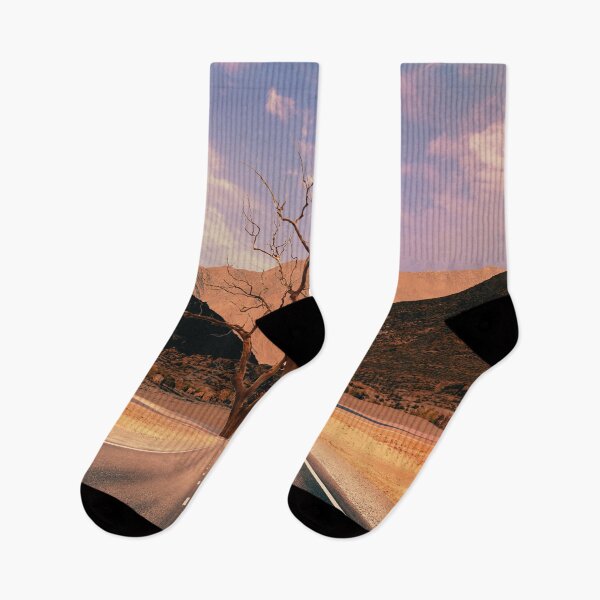 Item preview, Surreal Desert Road with Lone Tree Artwork designed and sold by berwies-artwork.