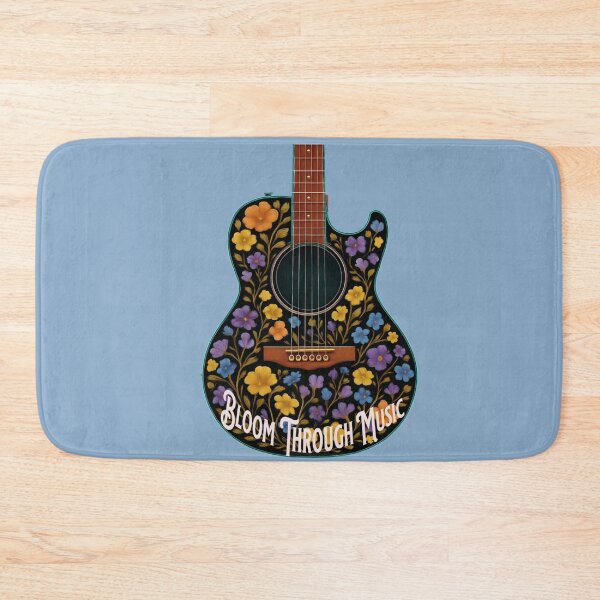 Artikelvorschau, Florale Akustikgitarre "Bloom Through Music" Musikliebhaber entworfen und verkauft von Friends Custom Creations.