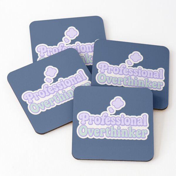 Item preview, Professional Overthinker Text Sticker designed and sold by Rue Market.