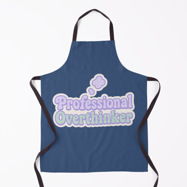 Item preview, Professional Overthinker Text Sticker designed and sold by Rue Design Company.