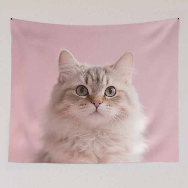 Item preview, cat, pink, kawaii, cute, modern, aesthetic, minimalist, chubby, adorable designed and sold by SasiPen.
