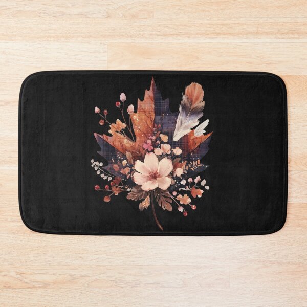 Item preview, Autumn Floral Maple Leaf with Feather and Berries designed and sold by Anastasiia Yurevych.
