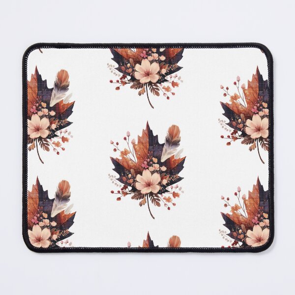Item preview, Autumn Floral Maple Leaf with Feather and Berries designed and sold by Anastasiia Yurevych.