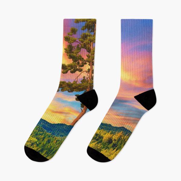 Item preview, Surreal Tall Tree Rising Over Green Hills Artwork designed and sold by berwies-artwork.