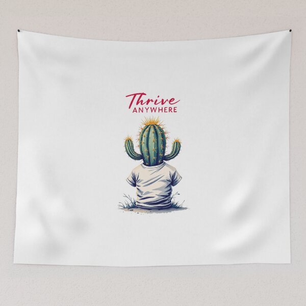 Item preview, There is a cactus with a t - shirt on sitting in the grass designed and sold by cafegrafis.