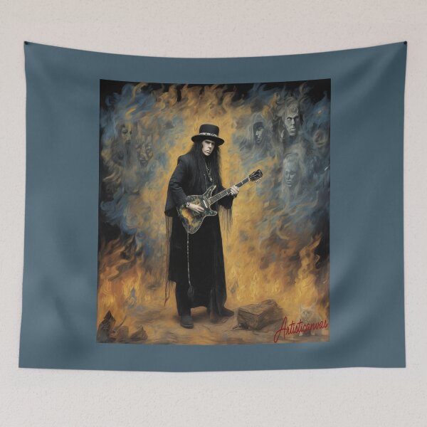 Item preview, "Ian Astbury: Shamanic Rockstar in a Gothic Rock Ecstasy" designed and sold by Artisticanvas.