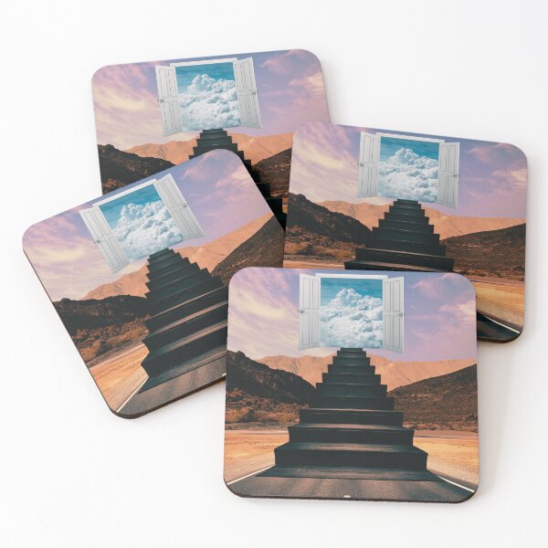 Item preview, Fantasy Stairs Opening into Cloudscape Art designed and sold by berwies-artwork.