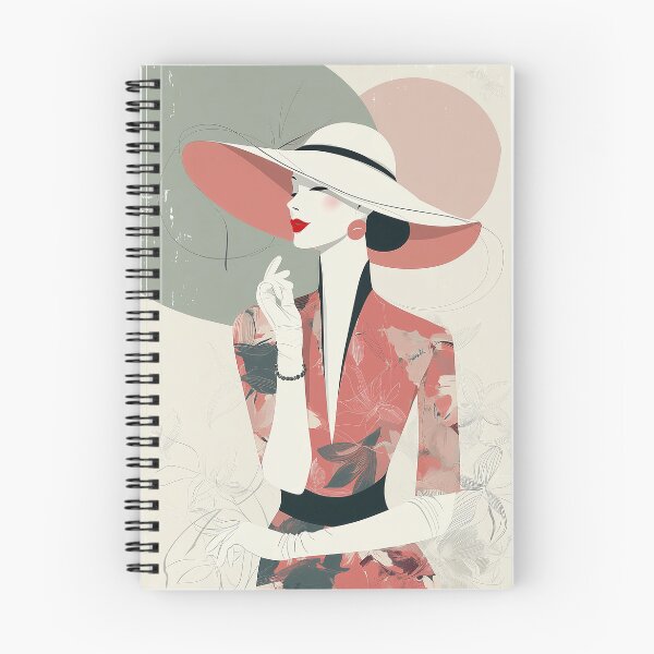 Item preview, Elegant Woman in Floral Dress and Wide-Brim Hat designed and sold by Art of Ngu.