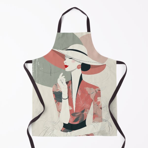 Item preview, Elegant Woman in Floral Dress and Wide-Brim Hat designed and sold by Art of Ngu.