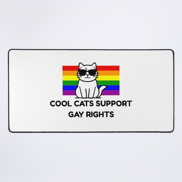 Item preview, Cool Cats Support Gay Rights Design designed and sold by CarefulCreation.