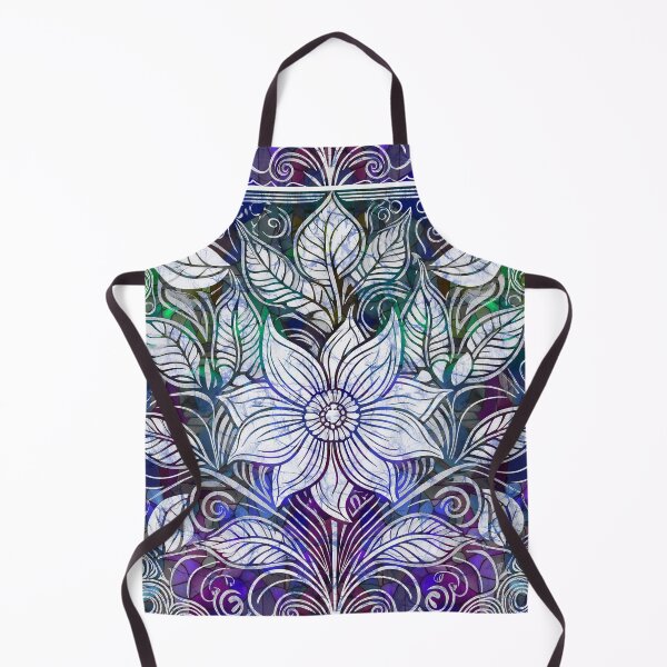 Item preview, Batik Hippie Floral Tie Dye Purple Green designed and sold by AuroraXGreen.
