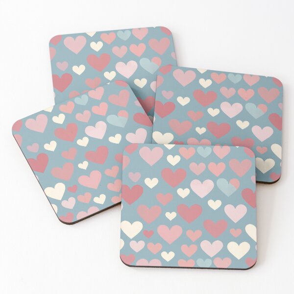 Item preview, Pretty pastel hearts designed and sold by marshmelephant.