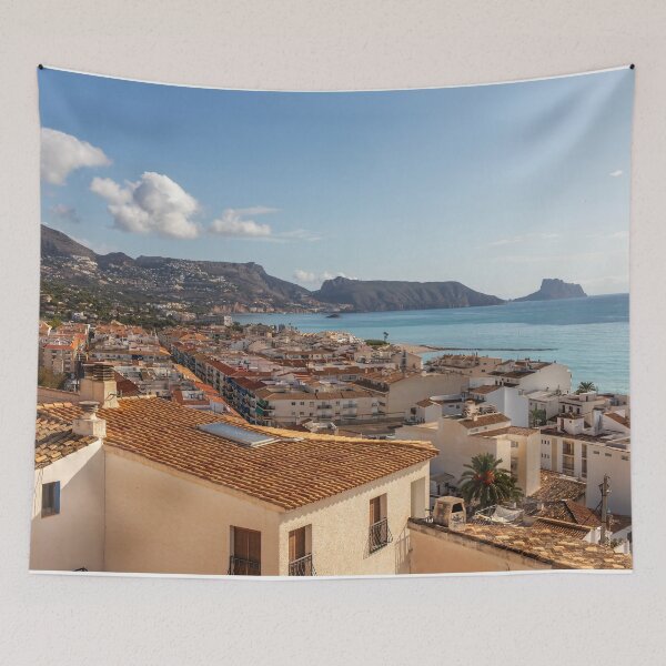 Item preview, View over Altea town towards Cap Negret, Costa Blanca, Spain designed and sold by Kevin Hellon.