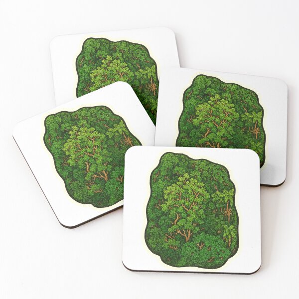 Item preview, Emerald Canopy | Tropical Jungle from Above - Lush Nature Art designed and sold by GeEeN.