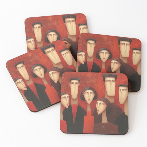 Item preview, Abstract Family Portrait in Warm Tones designed and sold by Art of Ngu.