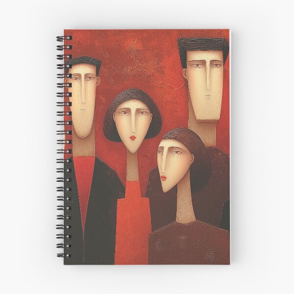 Item preview, Abstract Family Portrait in Warm Tones designed and sold by Art of Ngu.